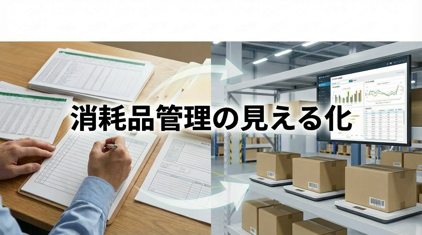 消耗品管理の「見える化」をIoTで自動化。 エクセル管理の限界を突破し